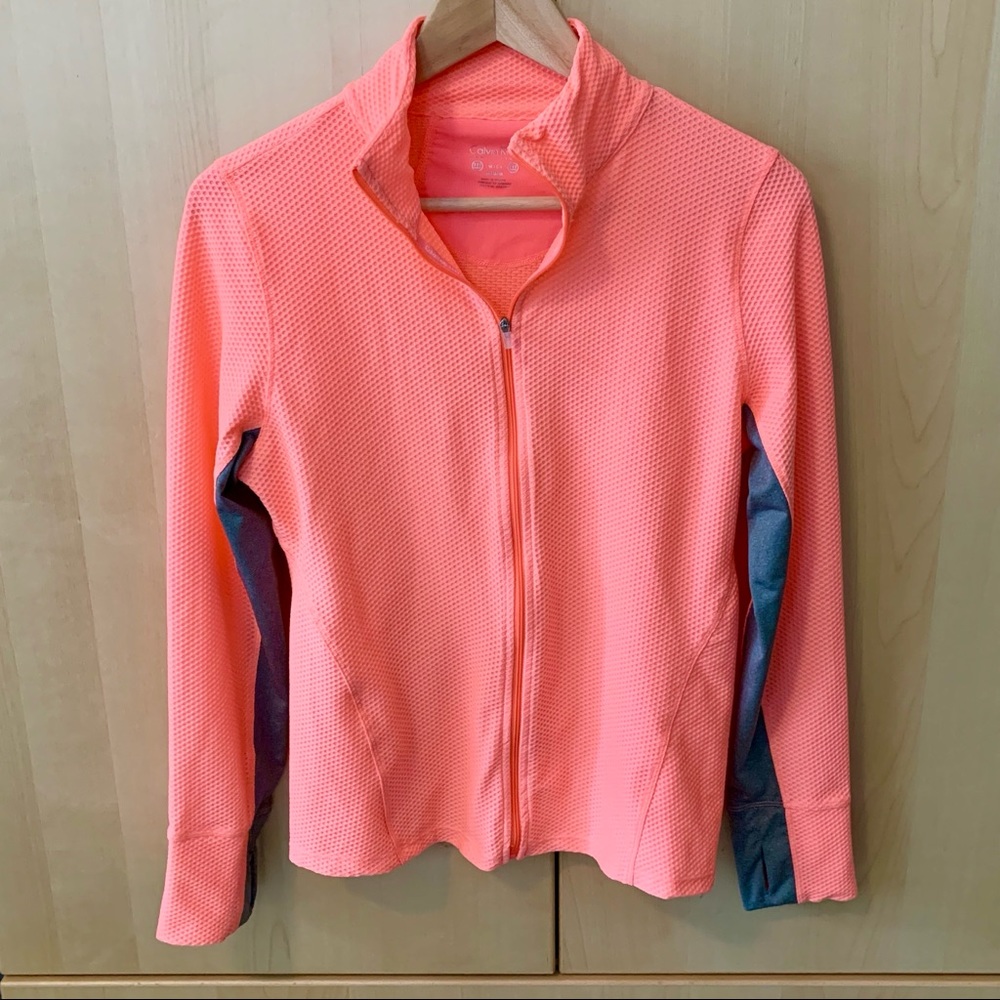 Calvin Klein Performance Neon Coral ZIP Up
